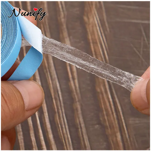 Nastro Adesivo Blue Liner Per Extension E Parrucche - 2,5 Cm X 2,75 M, Trasparente E Ipoallergenico