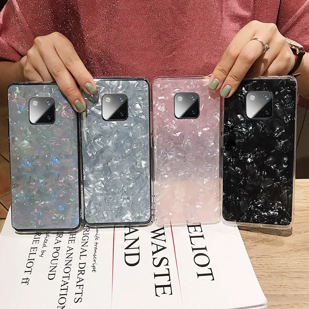 Мягкий силиконовый чехол Pepmune Gloss Marble для Huawei P30 Pro Mate 20 роскошный блестящий
