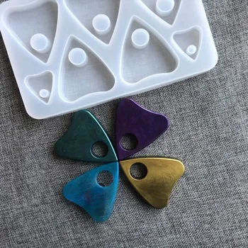

Epoxy Resin Molds for jewelry Making Heart Shape Earring Chams Necklace Pendant Transparent Silicone Mold Accessories