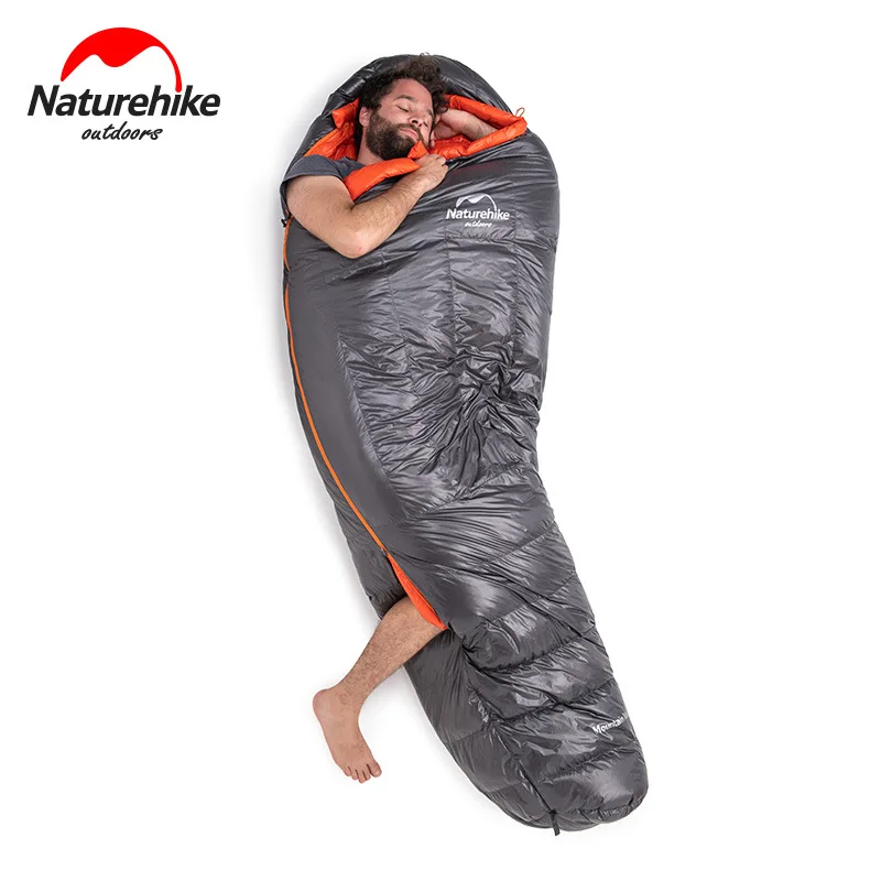 New  Naturehike factory direct sale Down Sleeping Bag Outdoor Thickened Warm Camping Single Sleeping Bag