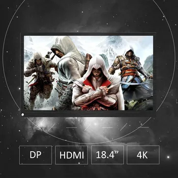 

18.4" PD HDMI 4K Monitor Support For TNT Huawei EMUI Sansumg DEX Smart Phone HDR Gaming Display For PS4 XBOX Switch Ns PC Laptop