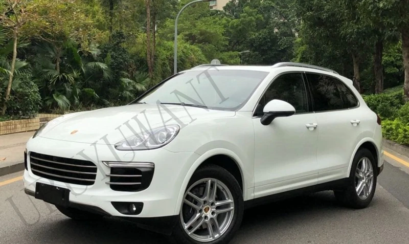 Для Porsche Cayenne 7 шт. ABS хромированный автомобильный передний 3D бампер сетка вентиляционное отверстие решетка грязи Гриль Крышка отделка
