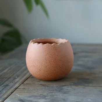 

6 Pcs Mini Flowerpot Cracked Eggshell Colorful Fleshy Pots for Outdoor
