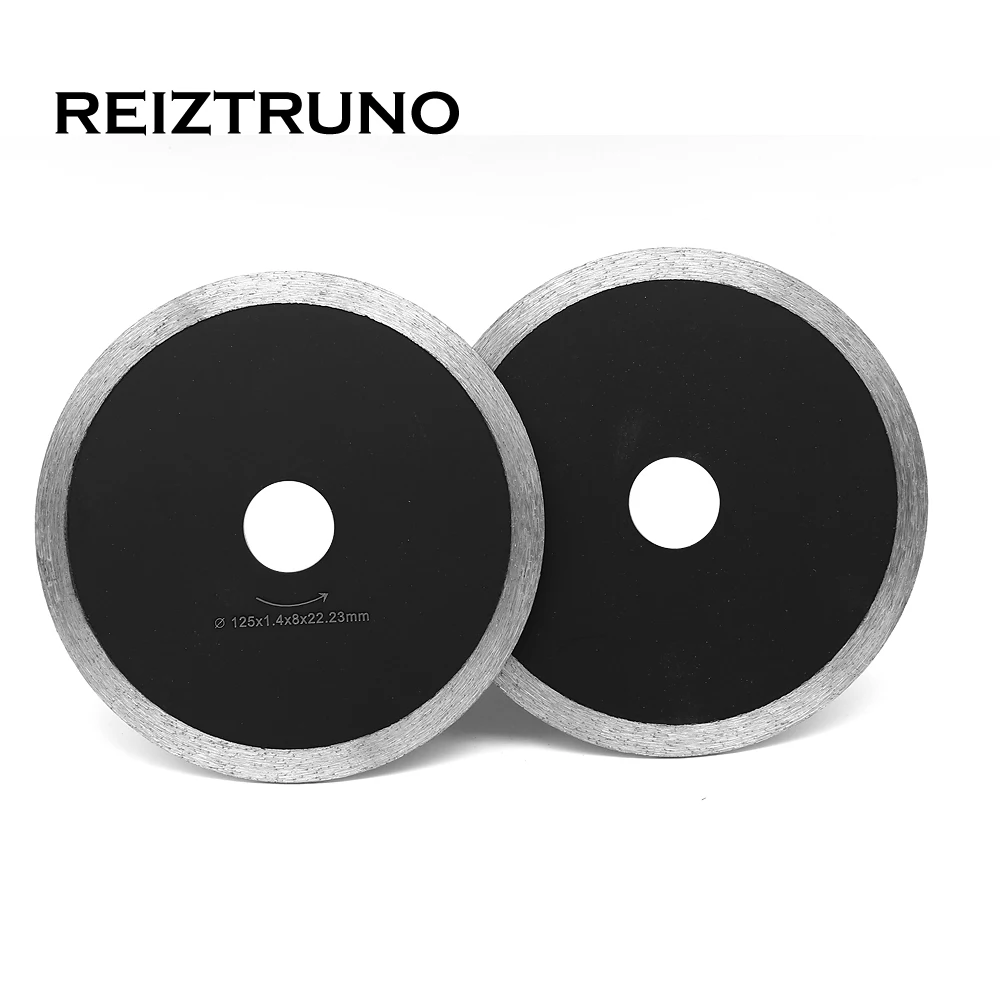 REIZTRUNO 5 дюймов супер-тонкие алмазные турбо лезвия плитки керамический диск для резки мрамора обод циркулярной пилы 8 мм сегменты влажного использования