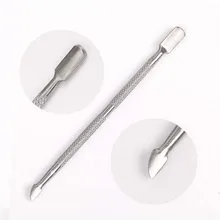 Трансграничной распродажа! Два во главе с Нержавеющая сталь удаляет мертвую кожу средство для снятия маникюра многофункциональный инструмент для удаления омертвевшей кожи