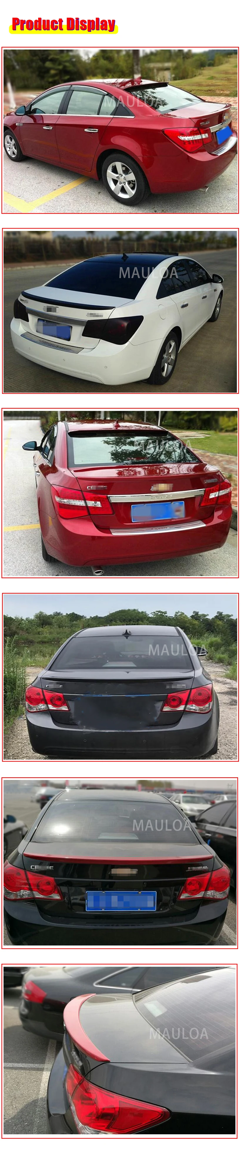 Для Cruze 2009 2010 2011 2012 2013 спойлер Высокое качество ABS Материал автомобиля задний спойлер