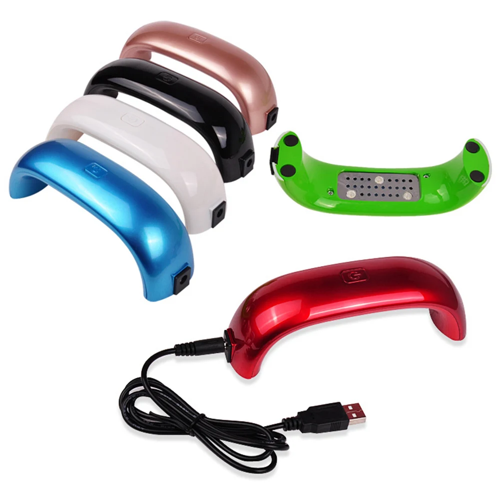 Портативный USB заряжаемый 9 Вт мини-лампа для маникюра Гель-лак для ногтей Быстрый Сушилка светильник