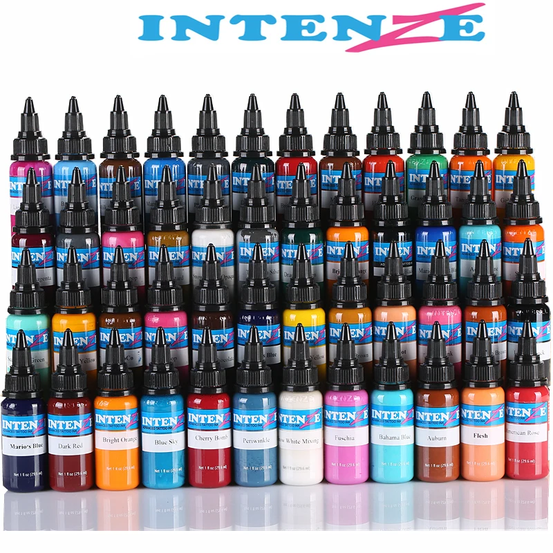 

High Quality 14pcs / Set Long Lasting Tattoo Ink Permanent Makeup Pigment For Tattoo Body Paint