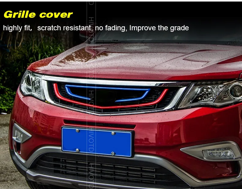 Hivotd для Geely Atlas, аксессуары для автомобиля, передняя решетка, накладка, накладка, Внешняя защита, декоративная, для автомобиля, Стайлинг, ，,, ，，автотовары аксессуары для авто