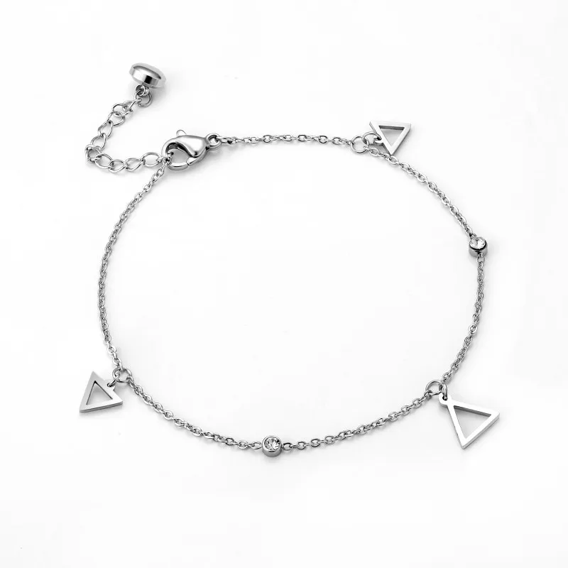 Треугольный женский браслет с геометрическим рисунком на запястье подарок для