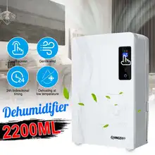 90 Вт 2.2л ЖК-дисплей портативный осушитель влаги Осушитель воздуха автоматический подвал бесшумный пульт дистанционного управления синхронизация размораживания