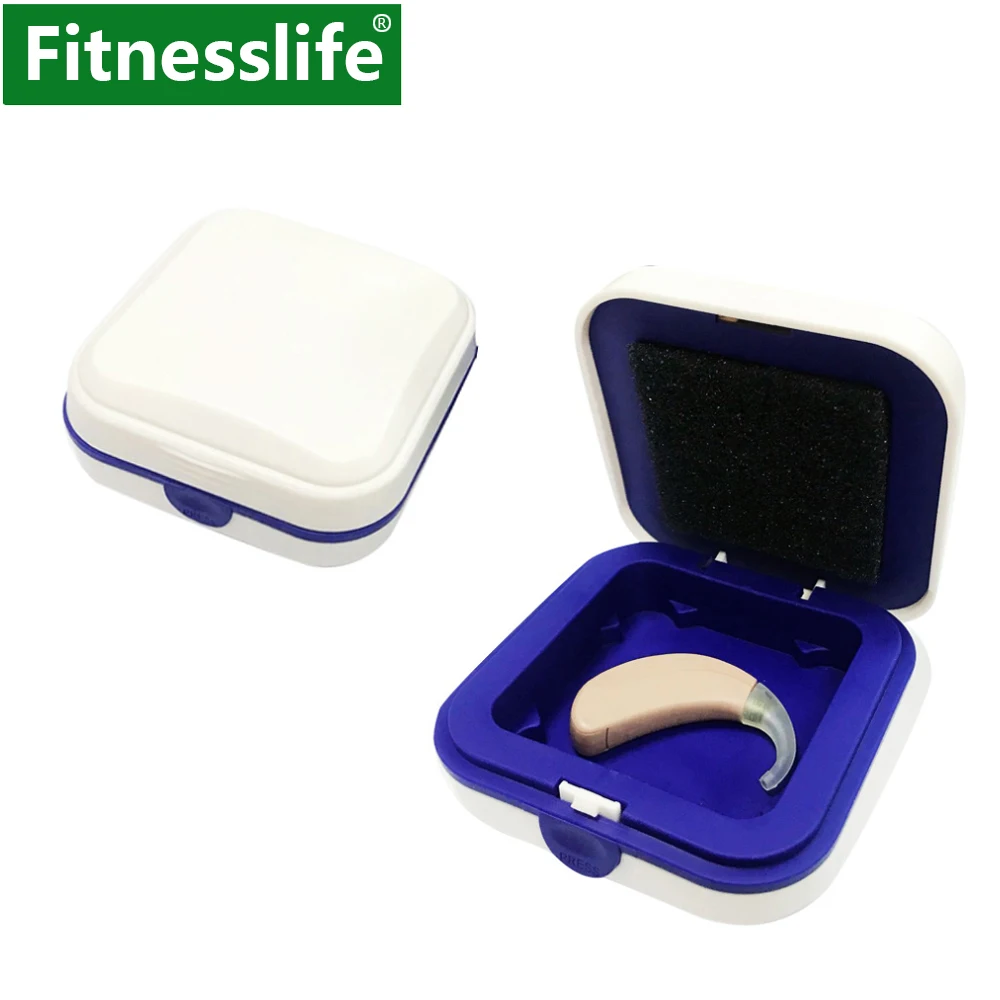 

Hearing Aid Accessories Box Case Sound Amplifier Storage Drying Dryer Hard for Two Hearing Aids Carry Holder Waterproof Travling