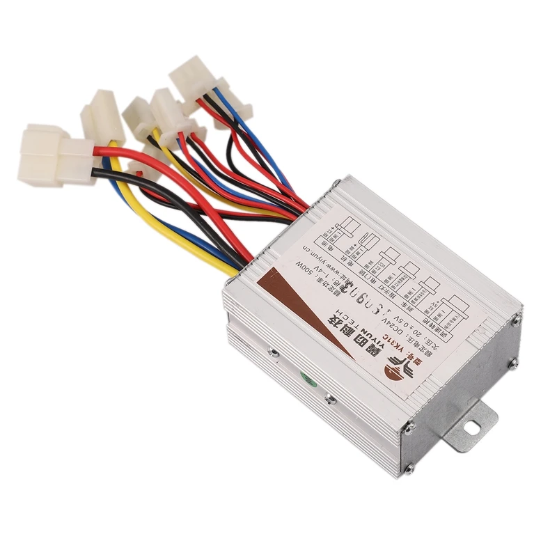 24V 500W DC Электрический велосипед мотор Матовый контроллер коробки с щеточный контроллер длинная линия поворота руля для электрических велосипедов в цвету