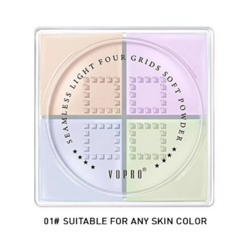 01 Silk Smooth Oil control набор из четырех сеток для макияжа, рассыпчатая пудра, водостойкий увлажняющий натуральный консилер, медовая пудра - Цвет: 01