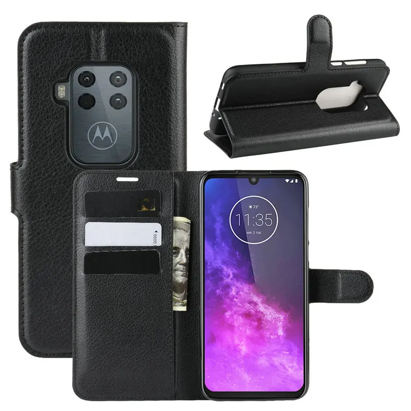 

For Motorola One Zoom Wallet Phone Case for Moto One Zoom for Motorola One Power Flip Leather Cover Case Capa Etui Coque Fundas