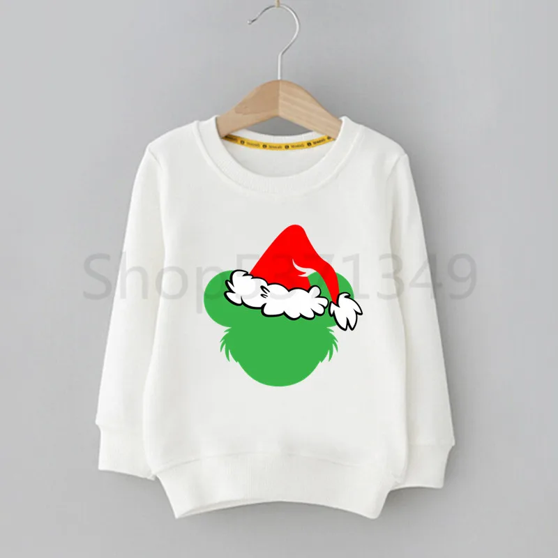 Grinch/Детские толстовки с капюшоном и забавным принтом; толстовки с капюшоном для мальчиков; Детский свитер; повседневные толстовки; осенне-зимняя толстовка с капюшоном