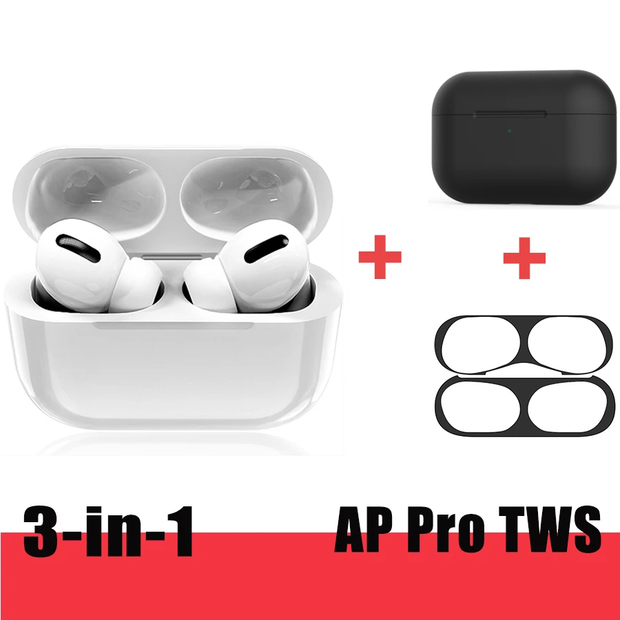 3-в-1 AP Pro Наушники-вкладыши TWS с наушники Беспроводной Bluetooth 5,0 наушники 1:1 копия Pro3 наушники Беспроводной зарядки спортивные наушники для смартфона