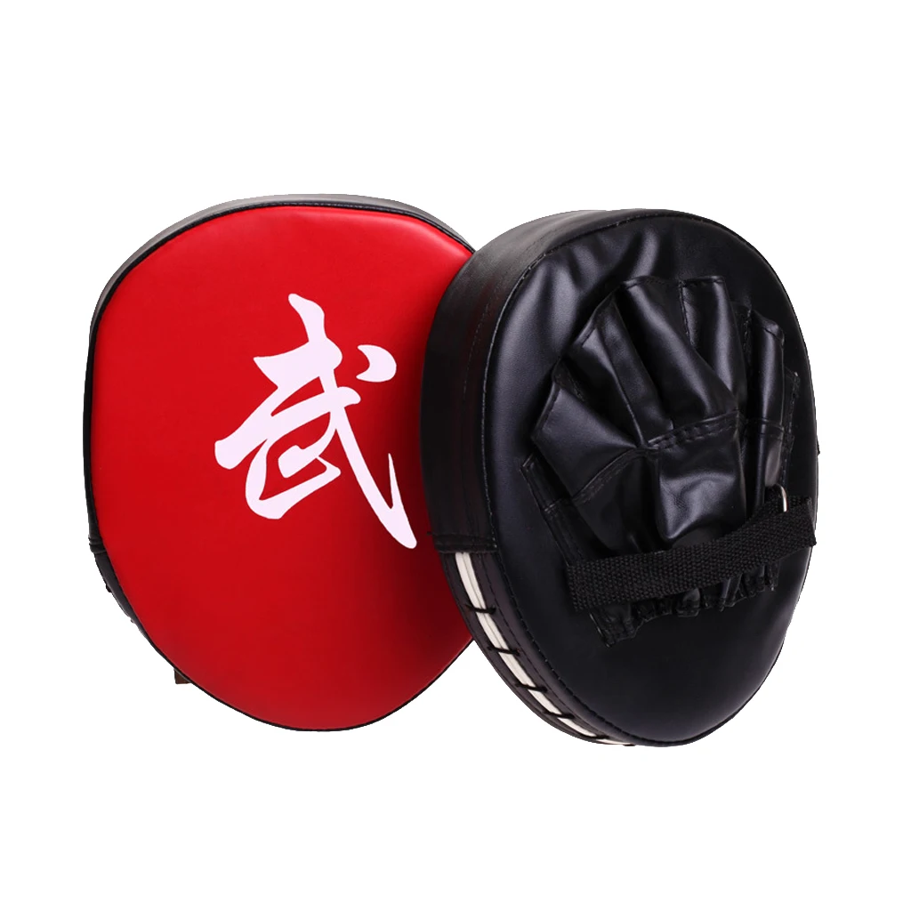 2 Piece Boxing Target Punching Pad Strike Shield Karate Muay Thai Taekwondo Gloves