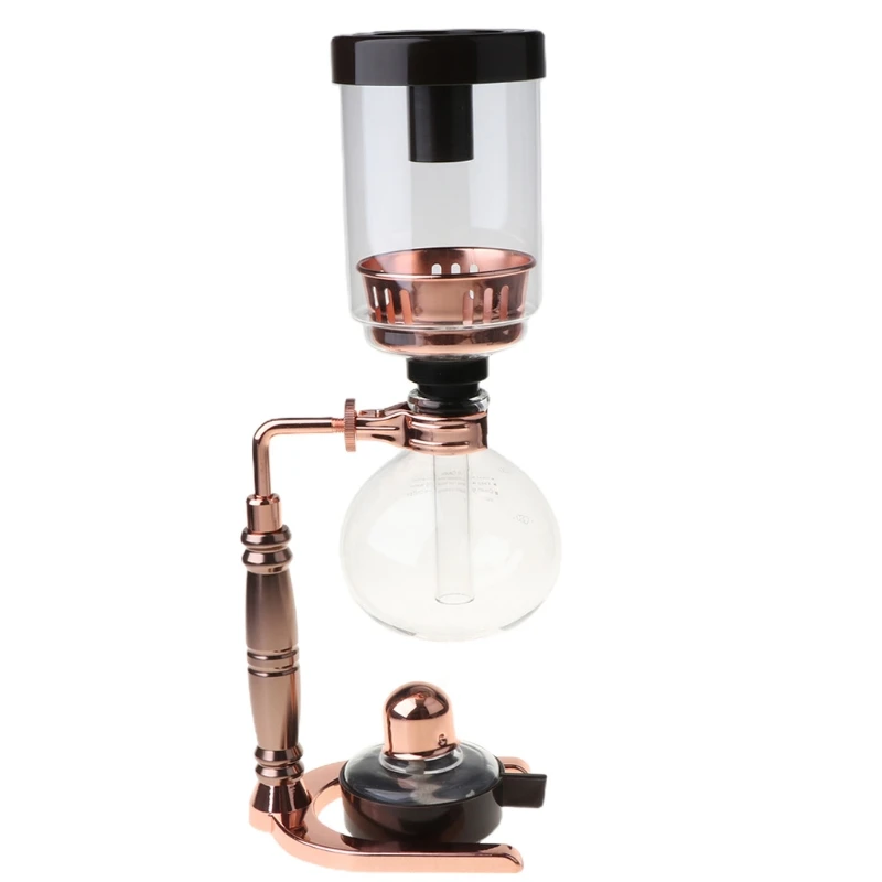 Japanese Style Siphon Coffee Maker Tea Siphon Pot Vacuum Coffeemaker Glass Type Coffee Machine Filter 3Cups N17 20