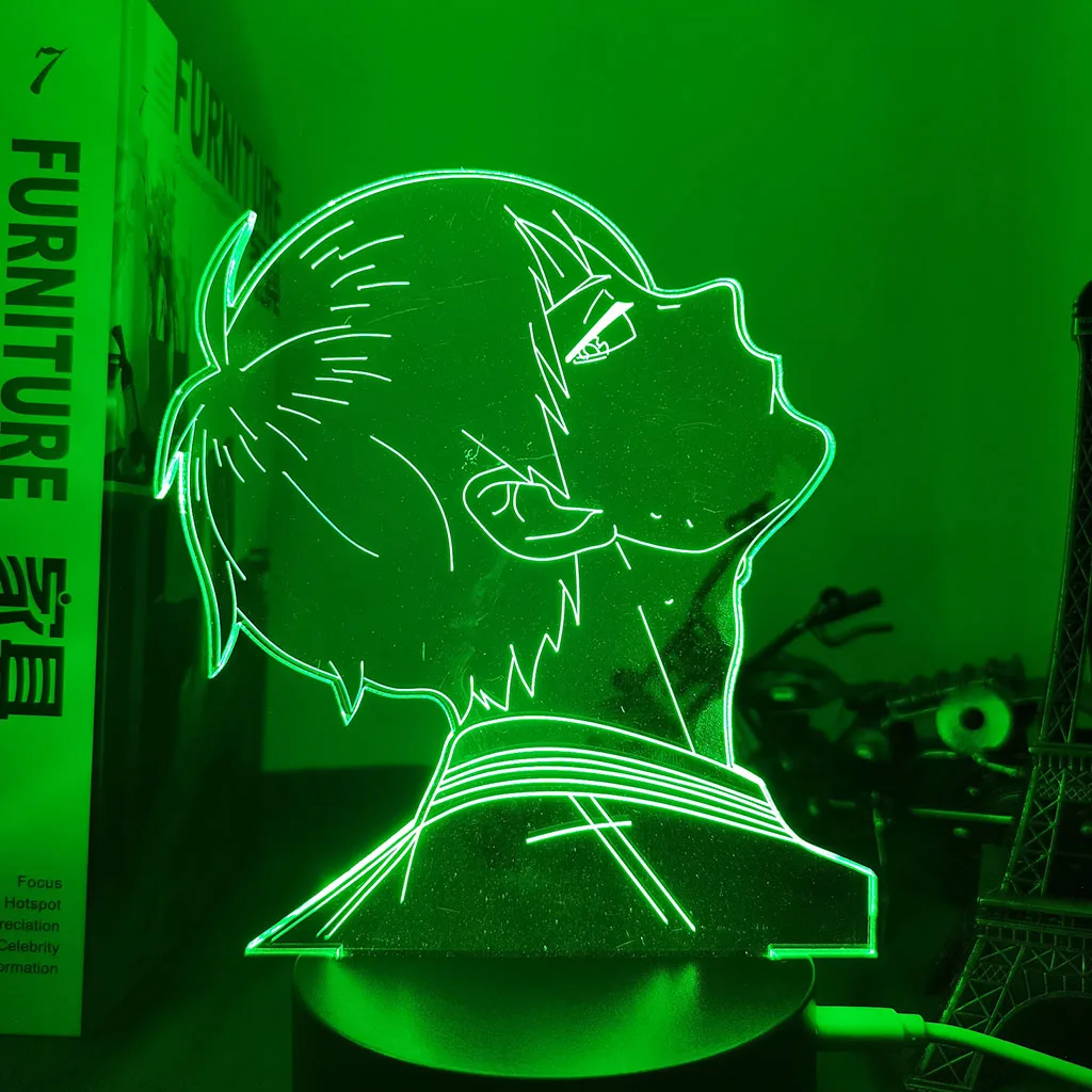 Anime Haikyuu Tobio Kageyama LED Night Light for Kids Birthday Gift Bedroom Decor Nightlight Bedside Table 3D Lamp Haikyu!! cool night lights