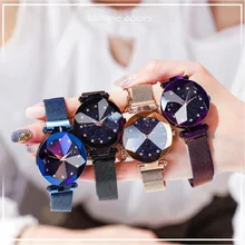

Fashion Luxury Women Watches Ladies Magnetic Starry Sky Clock Diamond Female Quartz Wristwatches Relogio Feminino Zegarek Damski