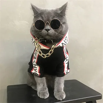 

Fashion Cat Hoodie Clothing Soft Cotton Pet Cat Clothes for Small Cats Kedi Kitty Mascotas Hooded Dog Coat Cat Costume ropa gato
