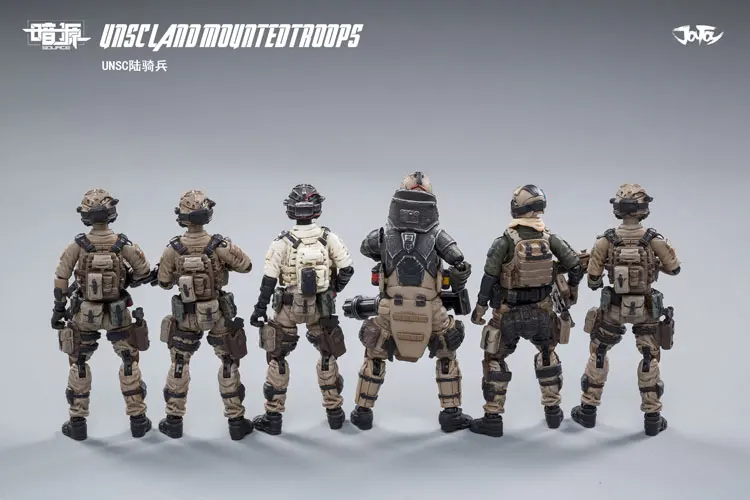 JOYTOY 1:25 action figure soldier UNSC Land cavalry figure Military model collection toys gift Free shipping
