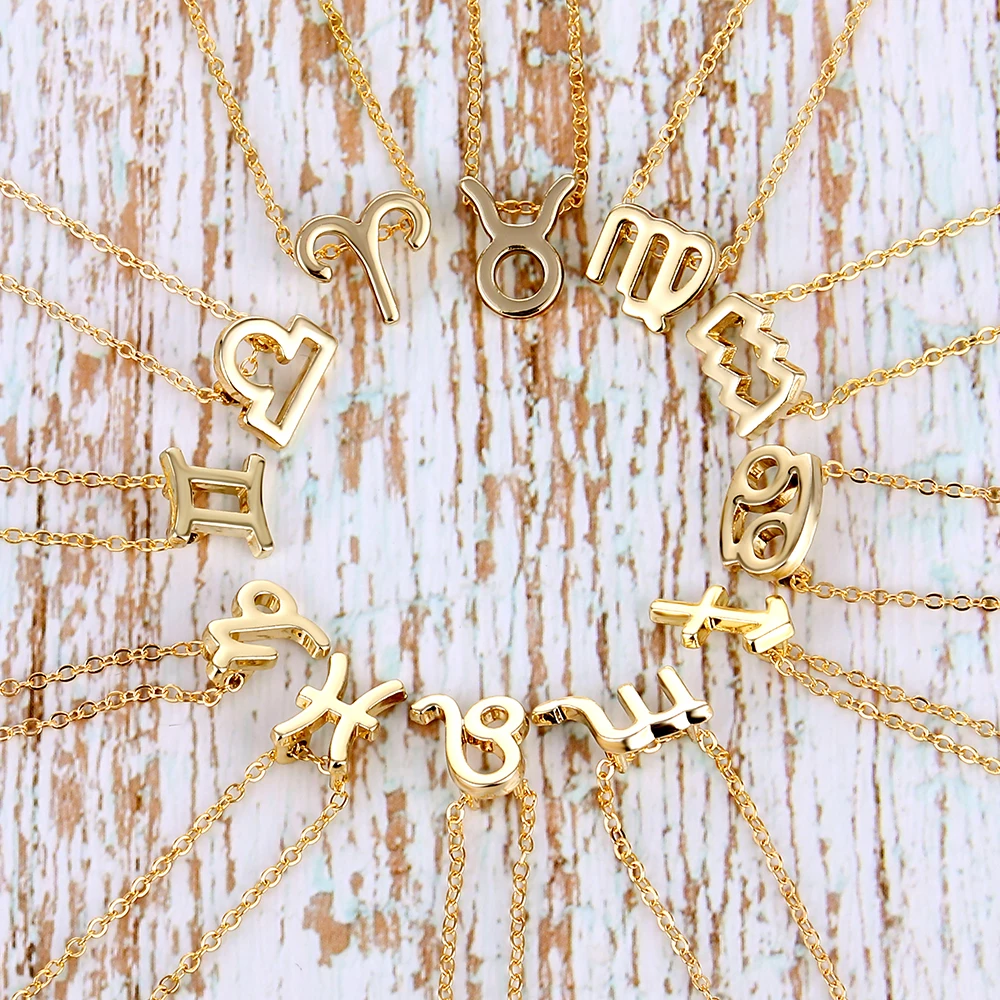 VKME 12 Constellation Necklace 2020 Pendant Bohemian Gold Chain Women's Jewellery | Украшения и аксессуары