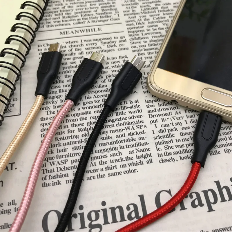 Кабель Micro usb type C 1 м кабель для быстрой зарядки USB для передачи данных для Iphone X samsung Redmi Note 8 зарядный usb-кабель для мобильного телефона