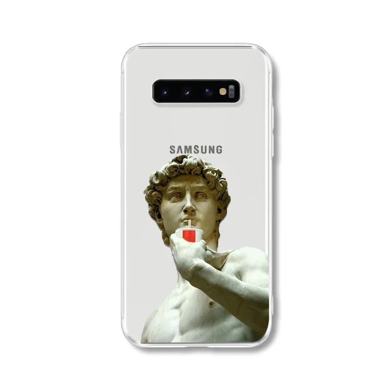 Художественные картины Рождение Венеры чехол для телефона samsung S8 S9 S10 Plus S10E 5G Мона Лиза Ван Гог Забавный Чехол для S6 S7 Edge