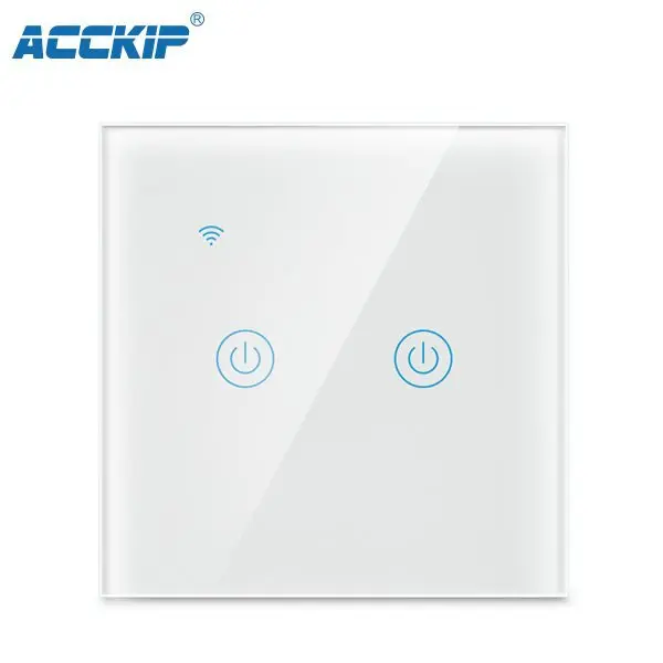

[Source Factory] Europe Compasses WiFi Smart Wall 86 Panel Switch Graffiti Smart 2-Way Touch Switch