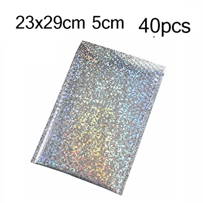 23x29cm4cm Laser Цвет Bubble Buffer розовое золото фиолетовый синий лазер серебряный почтовый мешок алюминизированная пленка транспорт антистатические анти-падение курьер подарок - Цвет: 23x29cm4cm Laser