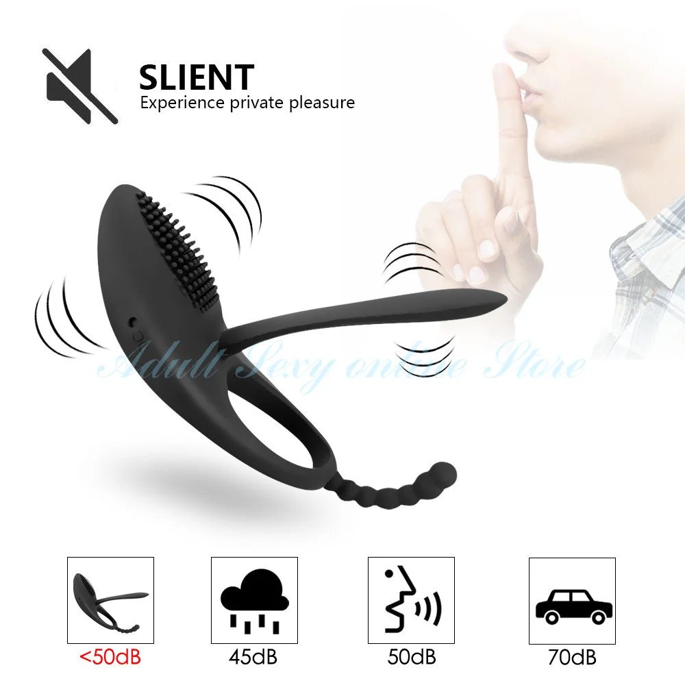 Vibratore a 7 velocità con strapon, vibratore anale e stimolatore del clitoride, giocattoli sessuali per uomini adulti._voghion.com