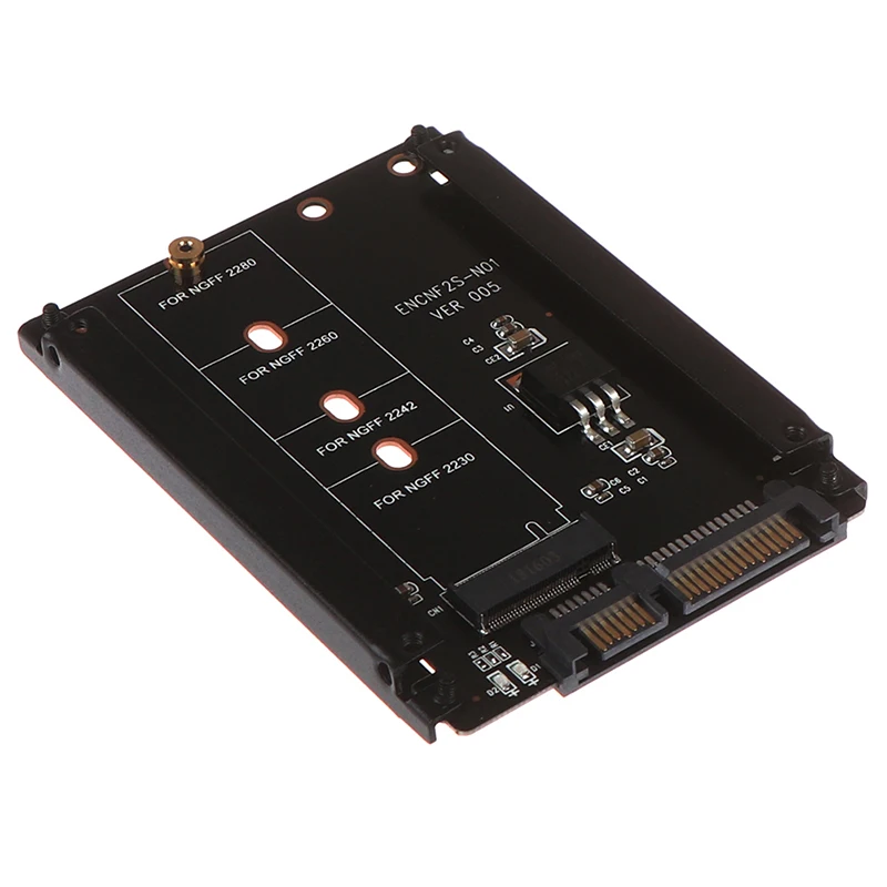 1 шт. металлический чехол B+ M ключ M.2 NGFF SSD To 2,5 SATA 6 ГБ/сек. адаптер карта с корпусом разъем M2 адаптер NGFF с 5 винтами