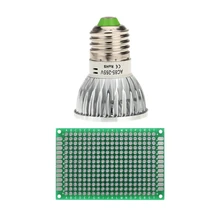 10 шт. Универсальный двухсторонний прототип печатной платы макетная панель 4X6 см и 1 шт. E27 5 Вт COB лампы светодиодные для фар светильник энергосбережение