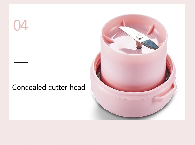 Portable Juicer USB Charging Juicer Cup Smoothie Blender Multifunction Fruit Mixing Extractors Machine Lemon Squeezer 300ML