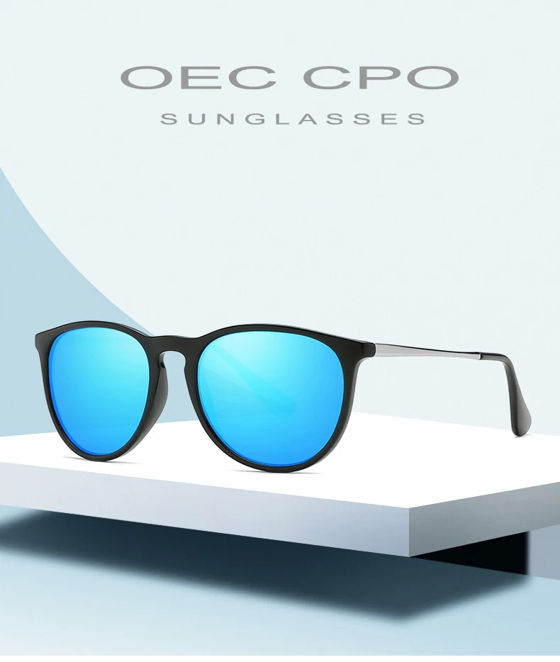 OEC CPO мужские овальные поляризованные солнцезащитные очки женские мужские брендовые дизайнерские модные розовые черные женские металлические солнцезащитные очки для мужчин UV400 PO99