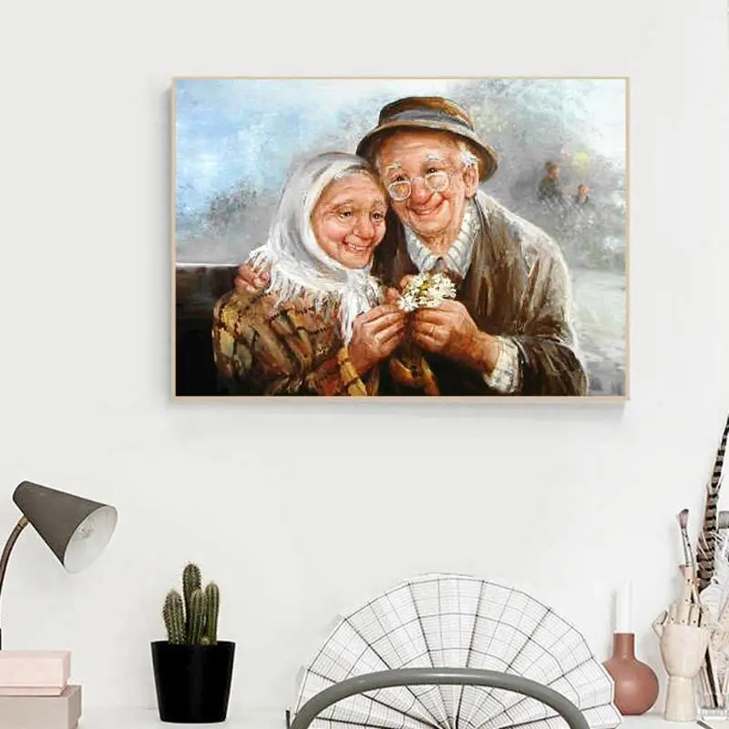 5D DIY полная дрель Алмазная картина для пожилых пар вышивка крестиком мозаичные наборы Оригинальное богатство и удача алмазная живопись