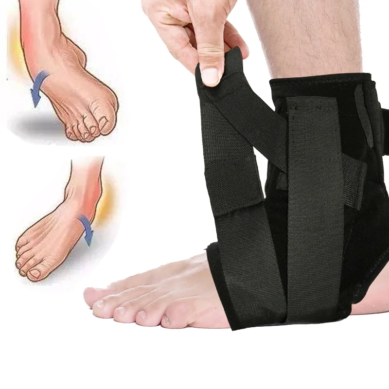 Поддержка лодыжки спортивные регулируемые лодыжки ремни стабилизатор ступни Ортез футбол компрессия подошвенного фасцита ножной носки