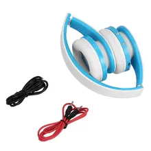 Складные беспроводные наушники, стерео bluetooth-гарнитура, комбинированная с микрофоном, поддержка AUX для iPhone, мобильного телефона, ПК, ноутбука, 3,5 мм, аудиоразъем