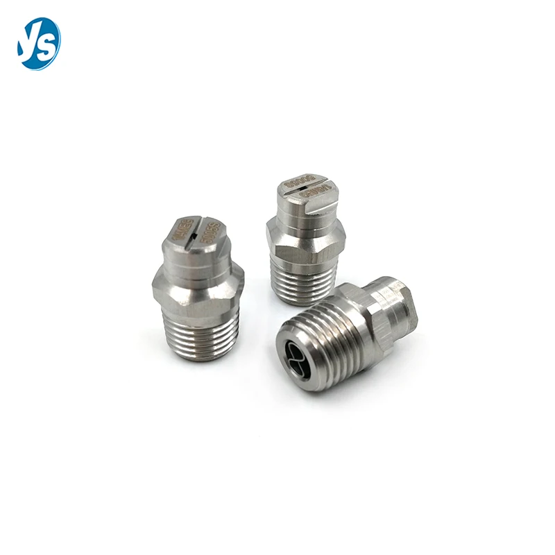 1/4" MEG High Pressure Washer Nozzle, Street Cleanout Sprinkler Nozzle Flat Fan Spray Nozzle 0-65 Degress Spray Angle 2