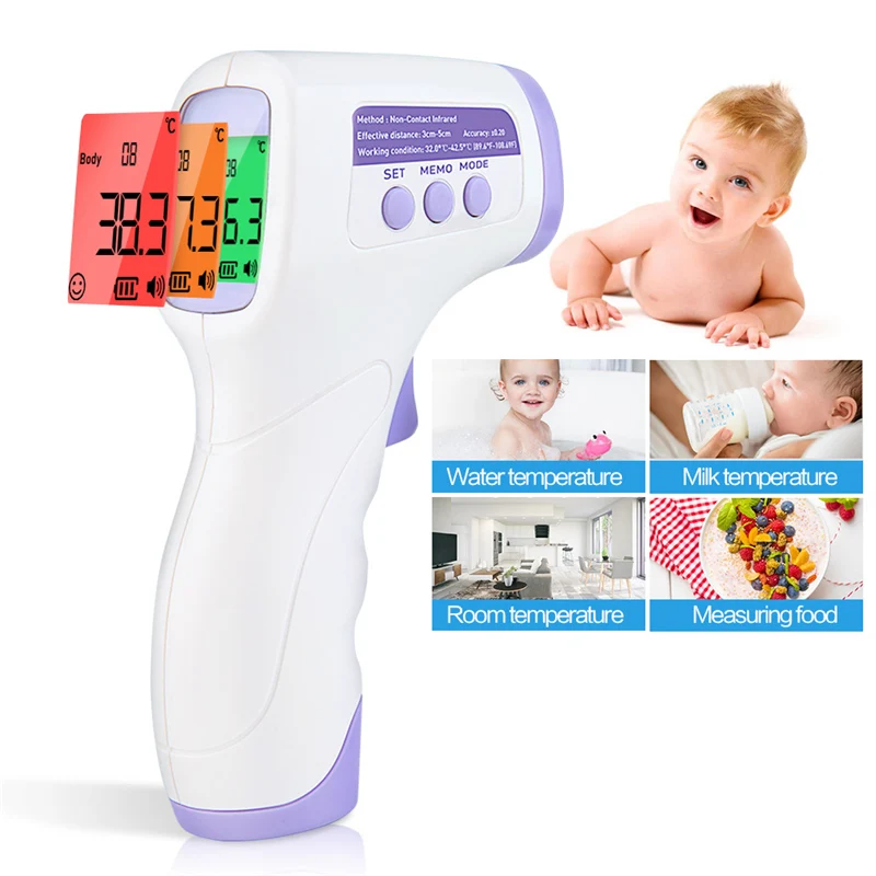 

Non-Contact Body Infrared Forehead Thermometer For Adults And Children With Lcd Display Digital Laser Temperature Tool