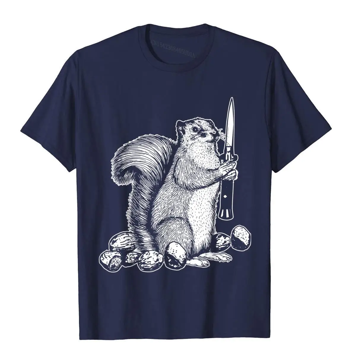 Funny Don't Touch my Nuts Funny Squirrel Joke Sarcasm T-Shirt__A11571navy