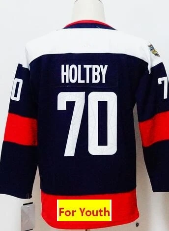 Все Прошитые Молодежные Детские трикотажные изделия TJ Oshie ALEKSANDER Ovechkin Tom Braden Holtby Nicklas Backstrom Evgeny Kuznetsov - Цвет: Розовый