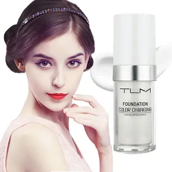

Foundation TLM30ml Natural Color Changing Liquid Foundation Hydrating Matte Foundation Oil-control Concealer Long Lasting Makeup