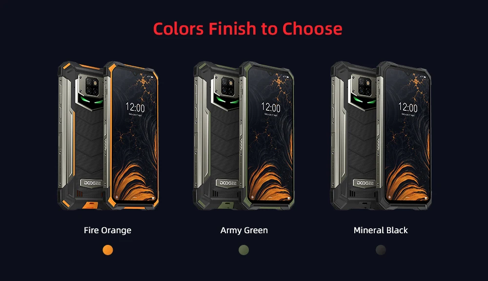 IP68/IP69K DOOGEE S88 Pro Rugged Mobile Phone 10000mAh telephones Helio P70 Octa Core 6GB RAM 128GB ROM smartphone Android 10 OS