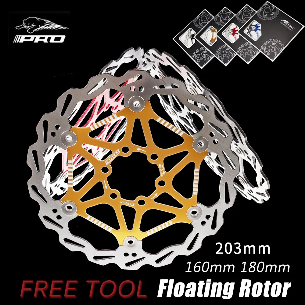 IIIPRO 160 180 203 mm Bike Disc Brake Rotors Floating DH Ultralight ...