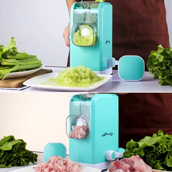 

Multifunction Manual Meat Grinder High-quality Vegetables Chopper Mincing Machine with Powerful Suction Base Home Kitchen Tool