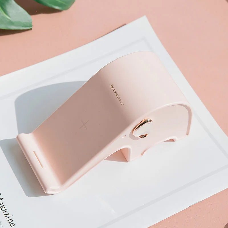 Xiaomi Youpin вертикальное 10 Вт Беспроводное зарядное устройство милый слон Qi Беспроводное зарядное устройство зарядного устройства для iPhone 11Pro/11/XS/X samsung