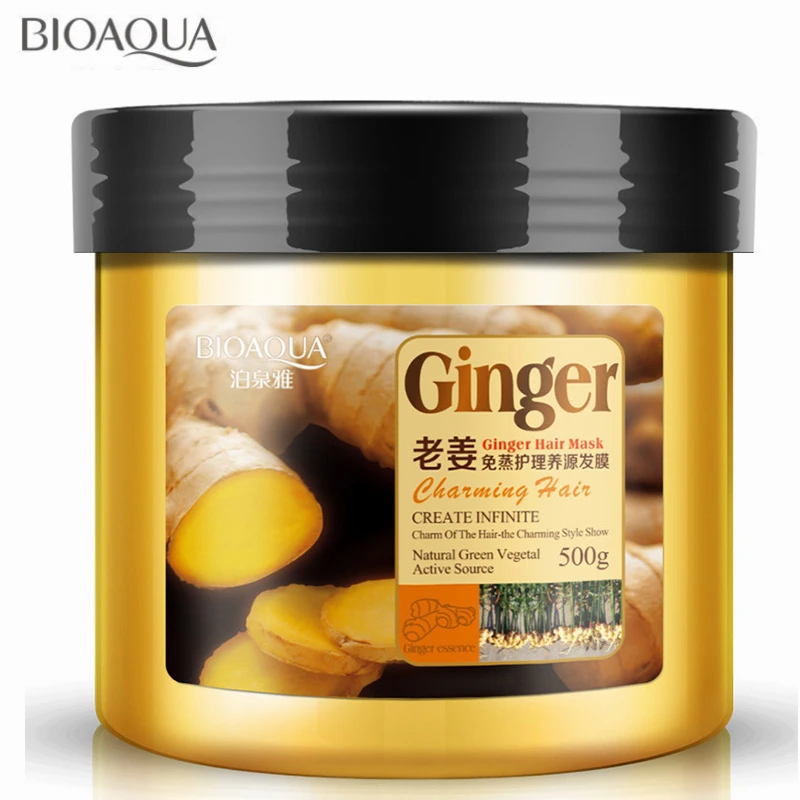 Steam-Free Nutrition Ginger Hair Mask Baked Ointment For Frizz Dry Damaged Hair Repair Soft Conditioner Hair Treatment 500ML Steam-Free Nutrition Ginger Hair Mask Baked Ointment For Frizz Dry Damaged Hair Repair Soft Conditioner Hair Treatment 500ML